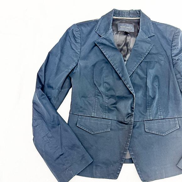 Banana Republic Stretch Navy 1-Button Blazer Jacket Size 12 - Picture 5 of 8